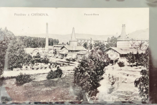 420 Kč TA Pohlednice Chýnov TOVÁRNY, CZE124257