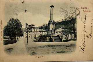 360 Kč TP Pohlednice Teplice POMNÍKY, CZE124969