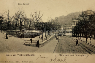 420 Kč TP Pohlednice Teplice POMNÍKY, CZE124979