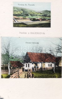 420 Kč VS Pohlednice Halenkov TOVÁRNY, OBCHOD, CZE126665