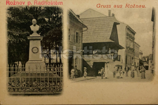 500 Kč VS Pohlednice Rožnov pod Radhoštěm POMNÍKY, CZE126678