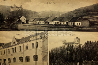 350 Kč VY Pohlednice Račice HOTELY, CZE126778
