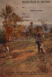 300 Kč GEN Pohlednice MYSLIVOST MALOVANÉ, GEN138223
