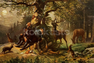 300 Kč GEN Pohlednice MYSLIVOST MALOVANÉ, GEN138234