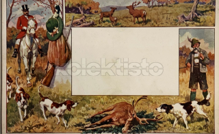 400 Kč GEN Pohlednice MYSLIVOST MALOVANÉ, GEN138272