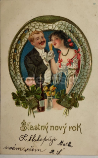 300 Kč GEN Pohlednice NOVÝ ROK, GEN140031