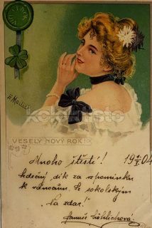 300 Kč GEN Pohlednice NOVÝ ROK, GEN140101