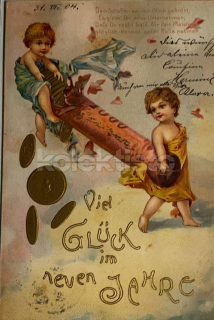 350 Kč GEN Pohlednice PŘÁNÍ PENÍZE, NOVÝ ROK, GEN140185