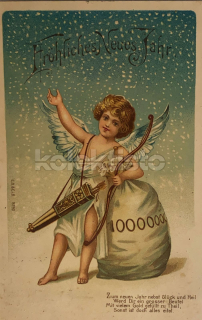 350 Kč GEN Pohlednice PŘÁNÍ PENÍZE, NOVÝ ROK, GEN140186