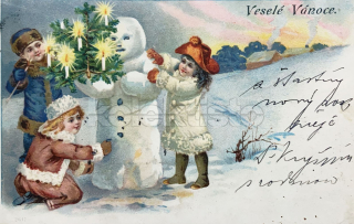 180 Kč GEN Pohlednice SNĚHULÁCI, GEN140281