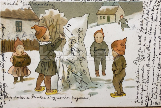 200 Kč GEN Pohlednice SNĚHULÁCI, GEN140282
