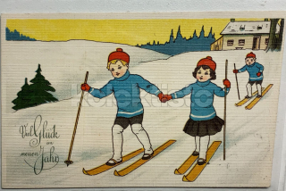 100 Kč GEN Pohlednice LYŽOVÁNÍ, GEN141222