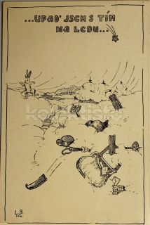 250 Kč GEN Pohlednice LYŽOVÁNÍ, GEN141232