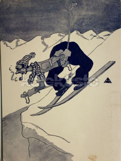 350 Kč GEN Pohlednice LYŽOVÁNÍ, GEN141264