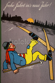 400 Kč GEN Pohlednice LYŽOVÁNÍ, GEN141266