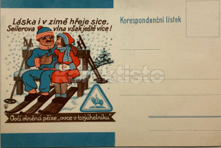 400 Kč GEN Pohlednice LYŽOVÁNÍ, GEN141273