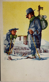 400 Kč GEN Pohlednice LYŽOVÁNÍ, GEN141275