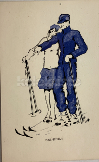 550 Kč GEN Pohlednice LYŽOVÁNÍ, GEN141280