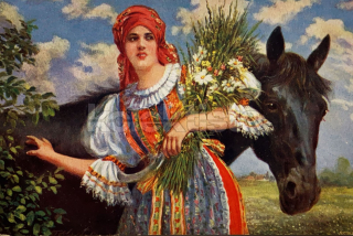 100 Kč GEN Pohlednice KONĚ MALOVANÉ, GEN145298