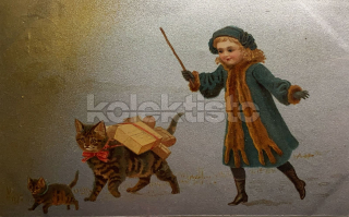 350 Kč GEN Pohlednice KOČKY MALOVANÉ, GEN145513