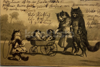 400 Kč GEN Pohlednice KOČKY MALOVANÉ, GEN145525