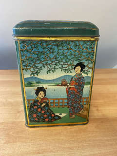 Plechová krabice o čaje JAPONSKO