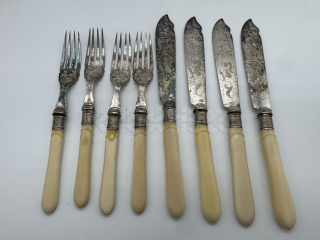 Sada příborů pro 4 osoby, Anglie rok cca 1880