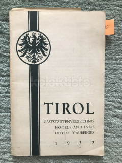 Kniha TIROL Gaststättenverzeichnis
