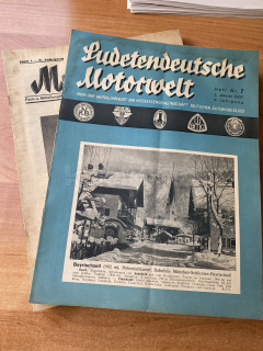 Časopis Sudetendeutsche motorwelt, ročník 1936 24 ks a ročník 1937 24 ks