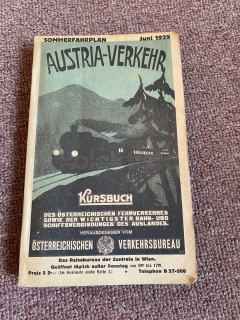 Jízdní řád AUSTRI-VERKEHR, Rakousko, brožované
