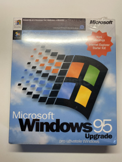 Microsoft Windows 95 Upgrade, nerozbaleno, v perfektním stavu, pro sběratele starého softwaru