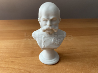 Porcelánová busta Franz Josef, biskvit