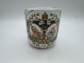 Porcelánový hrnek Franz Josef a Vilém II.