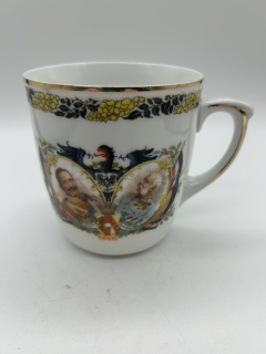 Porcelánový hrnek Franz Josef a Vilém II.