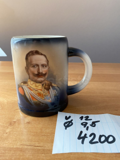 Porcelánový hrnek Vilém II.
