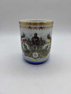 Porcelánový hrnek Franz Josef a Vilém II.