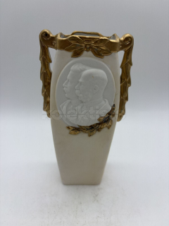 Porcelánová váza Franz Josef a Vilém II.