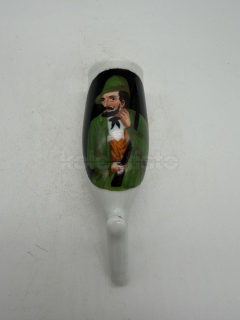Porcelánová fajfka s malbou lovce