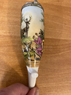Porcelánová fajfka LOVEC a JELEN