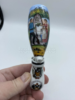 Porcelánová vojenská fajfka PĚŠÁK