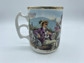 Porcelánový hrnek secese s básničkou