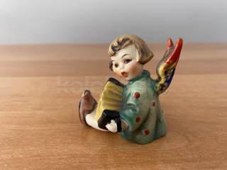 Porcelánová figurka ANDÍLEK S HARMONIKOU