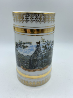 Porcelánový korbel KARLSBAD HIRSCHENSPRUNG