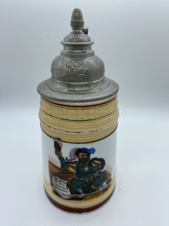 Porcelánový korbel s pivní tématikou