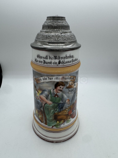 Porcelánový korbel s tématem řemasla ZÁMEČNÍK