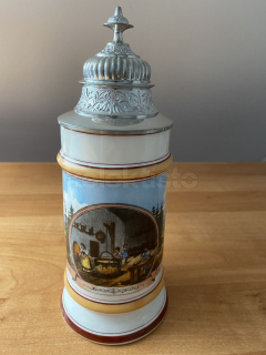 Porcelánový korbel s řemeslným motivem SÝRAŘ