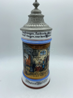 Porcelánový korbel s malbou povolání KOVÁŘ s průsvitkou