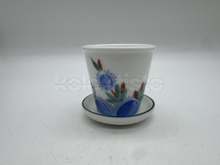 Porcelánový malovaný květináček