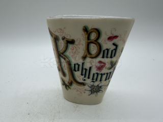 Porcelánový malovaný talířek BAD KOOHLGRUB