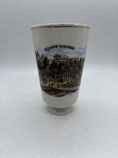 Porcelánový lázeňský pohárek Karlovy Vary